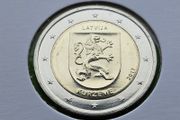 Latvia 2017 year - KURZEME - Uncirculated 2 Euro coin.