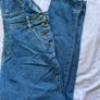 Blue denim dungarees Image 3