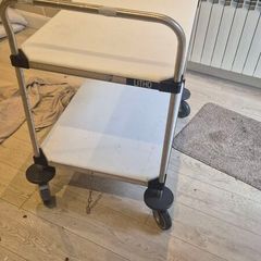 trolley stainless steel with chopping board top
