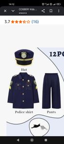 Police boy kids costume 9-12
