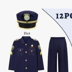 Police boy kids costume 9-12