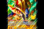 Zamazenta V 018/025 Half Art Ultra Holo Rare Celebrations 25th Anniversary Pokemon Card