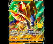 Zamazenta V 018/025 Half Art Ultra Holo Rare Celebrations 25th Anniversary Pokemon Card