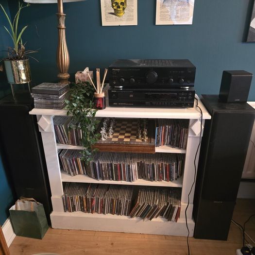 Pioneer Amplifier, Denon CD Player and Tannoy Mercury M3 Speakers Hi-Fi System