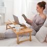 Tilting Top Laptop Desk | Natural Bamboo Image 9