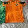 2 Ireland jerseys home kit and away kit orange and green Image 2