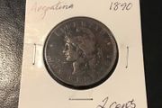 Argentina 1890 2 cents