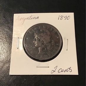 Argentina 1890 2 cents