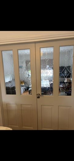 Double Solid Wood Doors