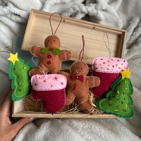 Homemade Christmas Ornament Set