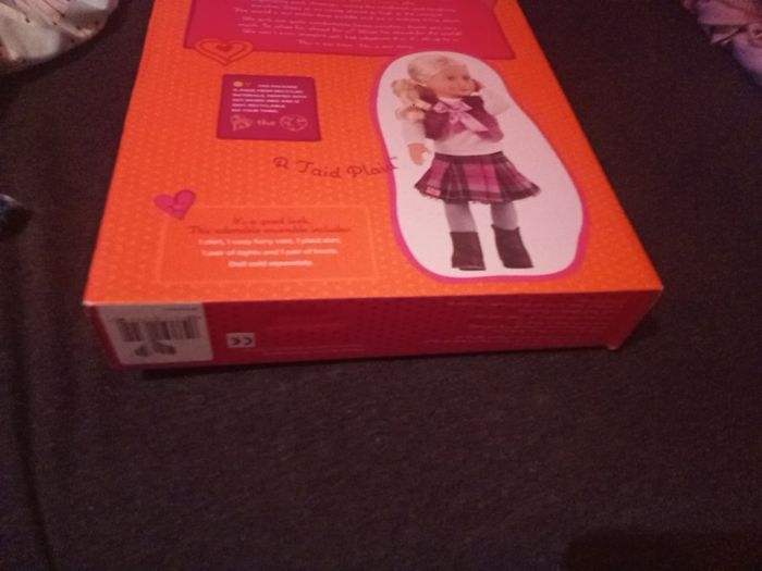 our generation a taid plaid clothes set, brand new