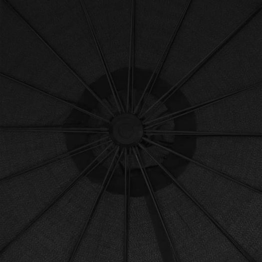 Hanging Parasol Anthracite 3 m Aluminium Pole