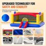 Inflatable Bounce House, Outdoor High Quality Playhouse Trampoline, Jumping Bouncer with Blower, Slide, and Storage Bag, Family Backyard Bouncy Castle, for Kid Ages 3 to10 Years, 177x173x80 inch Image 2