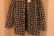 Carolina Belle Jacket black and white houndstooth