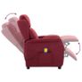 Massage Chair with Cushion Wine Image 2