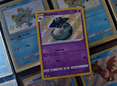 Drakloak ! Baby Shiny ! Shiny Rare ! from Shining Fates Set ! 2019 ! Pokemon Card !