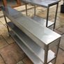 Stainless steel table and shelves Image 3