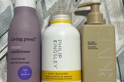 Brand new ARKIVE The All Day Everyday Shampoo 250ml - Living Proof Restore Conditioner 236ml- Philip Kingsley Body Building Shampoo (250ml)-