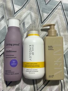 Brand new ARKIVE The All Day Everyday Shampoo 250ml - Living Proof Restore Conditioner 236ml- Philip Kingsley Body Building Shampoo (250ml)-