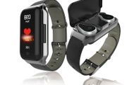 Bluetooth Smart Watch Bracelet Heart Rate Monitor Sport Fitness 2in1 Earphones