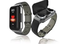 main image for ad Bluetooth Smart Watch Bracelet Heart Rate Monitor Sport Fitness 2in1 Earphones