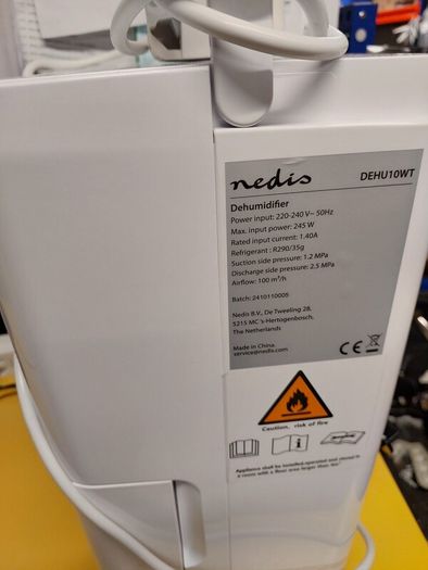 Nedis DEHU10WT 10L Dehumidifier  Like New
