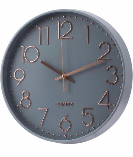 Wall Clock Battery Operated Silent Non-ticking Wall Clock 12 Inch Modern Quartz Design