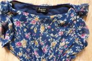 Navy Floral Dress  Size 8