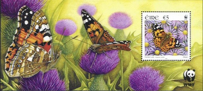 2005 Ireland Fauna & Flora (Butterflies) Commemorative Stamp Miniature Sheet Mint Never Hinged (MNH)