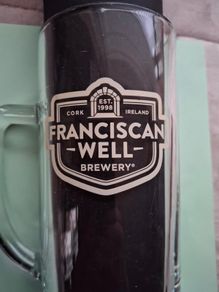 Vintage Franciscan Well Brewwery  Cork Pint Tankard Beer  Glass