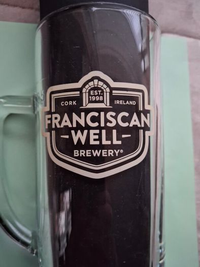 Vintage Franciscan Well Brewwery  Cork Pint Tankard Beer  Glass