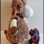 Card Factory Farm Patch Brown Lamb  Soft Plush Toy With Slippers Image 3