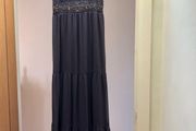 Long purple formal elegant ballgown dress