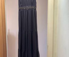 Long purple formal elegant ballgown dress