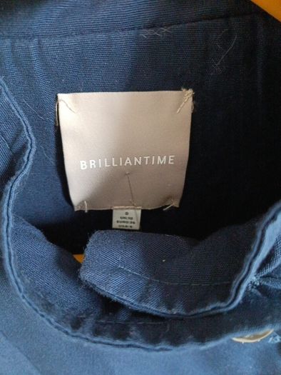 New Mac trench coat spring jacket moleskin military all saints style navy S boutique like Karen Millen
