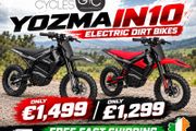 Free Delivery on New Yozma IN10 Electric Dirt Bikes