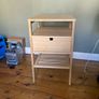 Bedside Table Bamboo Ikea Nordkisa Image 2