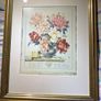 This is a vintage botanical art print titled "Peony" framed and glazed, Image 3