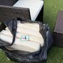 Rattan Cube Dining Set - Table, 6 Chairs & 4 Footstools Image 6