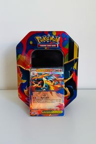 Pokemon TCG Mega Charizard Y Ex Card and Tin