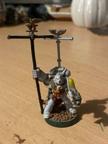 Warhammer 40k Space Wolves 2nd edition Standard Bearer Metal