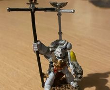 Warhammer 40k Space Wolves 2nd edition Standard Bearer Metal