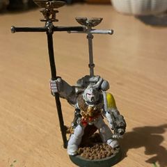 Warhammer 40k Space Wolves 2nd edition Standard Bearer Metal