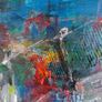 Large Original Abstract Painting of Cottages, Irish cottage original painting  Abstract Painting Image 4