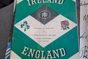 Ireland v England February 1963- 5 Nations rugby match programme
