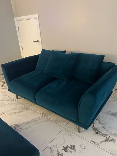 EZ Living Teal Sofa 3 Piece - Katie