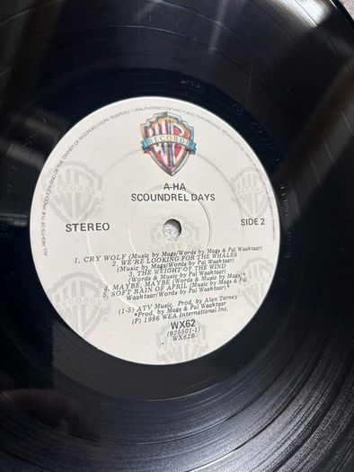 Aha vinyl lp. Irish pressing