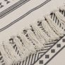 Cotton Area Runner Rug Washable Woven Boho Rug with Tassels Grey Printed Pattern Indoor Area Rug Moroccan Modern Carpet for Hallway, Living Room, Kitchen, Bedroom (FREE POSTAGE) Image 3