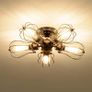 Vintage Ceiling Lights Adjustable Socket Retro Chandeliers Metal Wire Cage Lamp Semi-Flush Mount Rustic Ceiling Light Indoor Home Industrial Lighting Fixture (FREE POSTAGE) Image 2