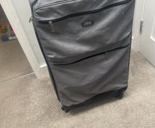 Free big grey suitcase